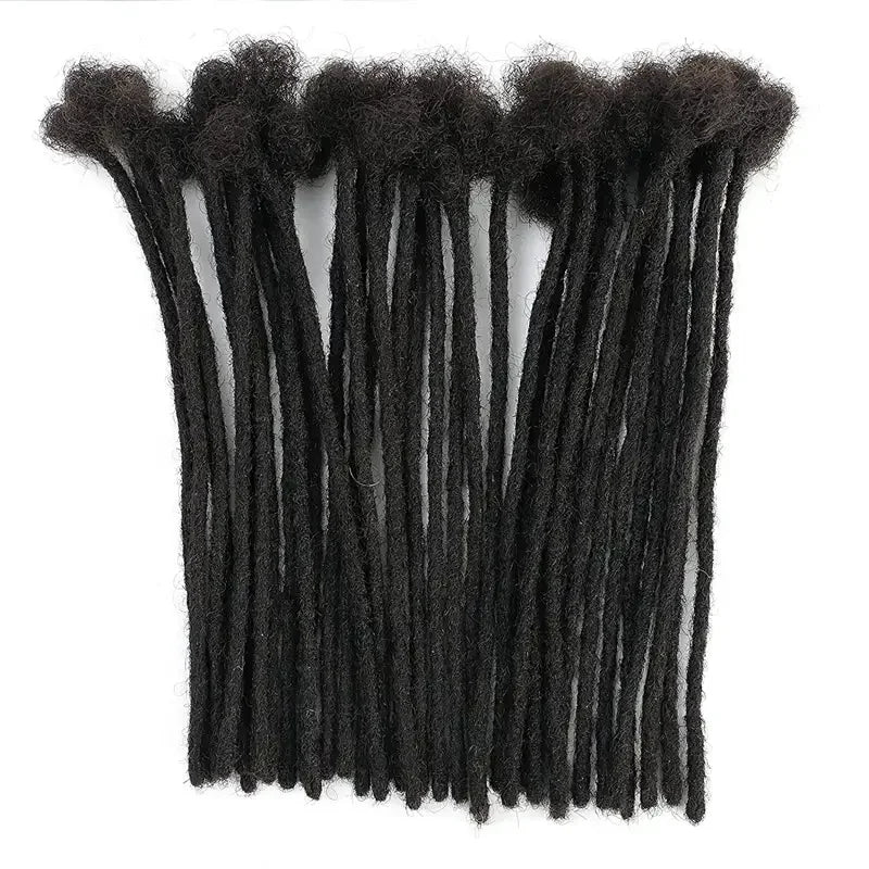 Wholesale Price Handmade 100% Human Hair Afro Kinky Bulk Twist Crochet Braiding Hair Ombre Dreadlock Extensions Wig for Men