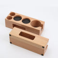 Coffee Espresso Barista Accessories Wooden Coffee Base Holder Portafilter Tamper Mat Tamper Station Portafilter Stand 51mm