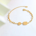 Fashion Jewelry 18k Gold Plated Custom Design Chain Bracelet Bangle Stainless Steel OEM Jewelry for Couples Accesorios Mujer