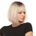 WH13 Short Wigs Straight Bob Fiber Hair Wigs for Women Full Machine Made Synthetic Hair Wig