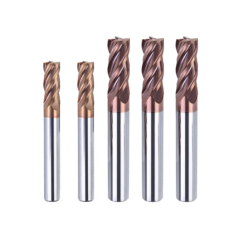 WEIX 4 Flutes HRC 50 End Milling Cutters CNC Router Bits Square Carbide End Mill  for Milling Tools