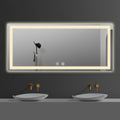 Customized Logo Modern Rectangle Waterproof LED Strip 3-Year Warranty Hotel Bathroom Wall Full Mirror LED Smart Mirror Mirror