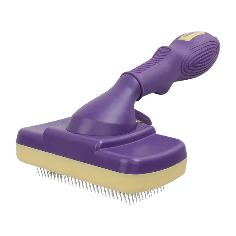 Factory Wholesale Custom Logo Self Cleaning Cat Cleaning Hair Brush Dog Pet Slicker Brush for Grooming