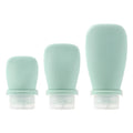 2025 60ml 2oz Leak-Proof Silicone Travel Shampoo Facial Cleanser Essential Oil Face Cream Dispenser Bottle TSA Approved Camping
