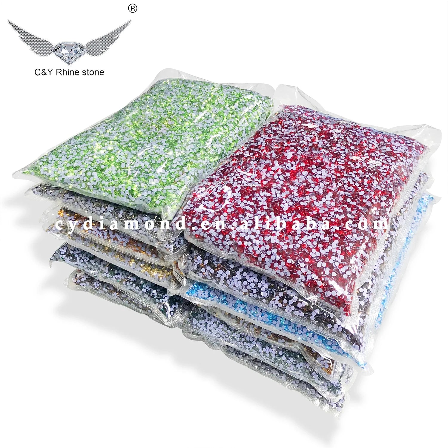 CY 6A Wholesale Glass Iron on Rhinestone Crystal Heat Transfer Washable Back Bulk Hotfix Rhinestones