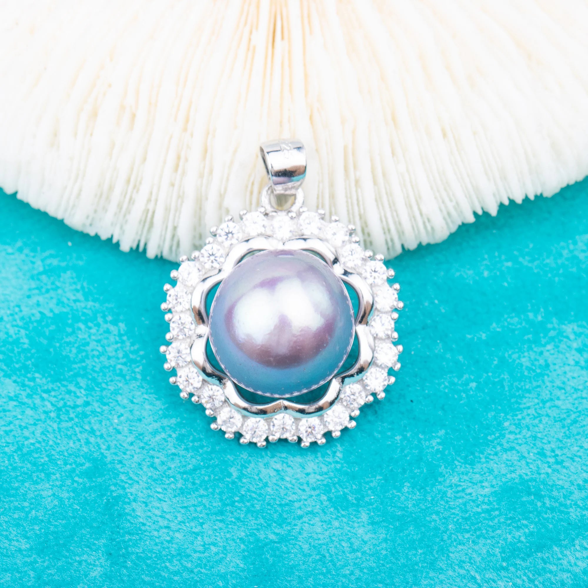 Pe010907 DIY 9-13mm Natural Freshwater Pearl Pendant Accessory 925 Sterling Silver Engagement Jewelry Necklace for Women
