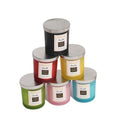 Custom Label 200ml 300ml Glass Candle Jar Candle Holder With Metal Lid for Soy Wax Candle Home Decoration