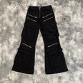 DENIMGUYS Custom Casual Wide Leg Loose Pants Street Style Baggy Zipper Pockets Design Men Cargo Pants