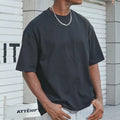 Custom Heavyweight 100% Cotton Over Sized Fashion Drop Shoulder Men Tee Shirt Organic Cotton T-shirt