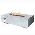 Manufacturer Direct Sale CHARM GARDEN Modern Grey Outdoor Rectangle CZYS216 Gas Fire Pit Coffee Table GRC Material CE US