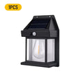 Outdoor Solar Wall Lights with LED Tungsten Wireless Motion Sensor Security Lamps Waterproof Dusk to Dawn Lighting for Garden
