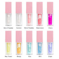 Wholesale Plumping Lip Oil Custom Private Label Makeup Your Lips Moisturizing Glossy Lipgloss Flowers Flavor Lip Oil