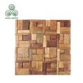 MUMU Unique Luxury Design Wall Wood Panel Solid Wooden Mosaics for Decor Interior Exterior