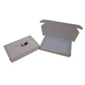 Custom Logo Printed Matte Black Corrugated E-Flute Carton Cardboard Shipping Mail Box with Spot UV Embossed Folding Box