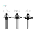 L-N294 8mm Shank T-Sloting Joint Slot Cutter Jointing Slotting Router Bit 2/3/4 Height Milling Cutter Woodworking