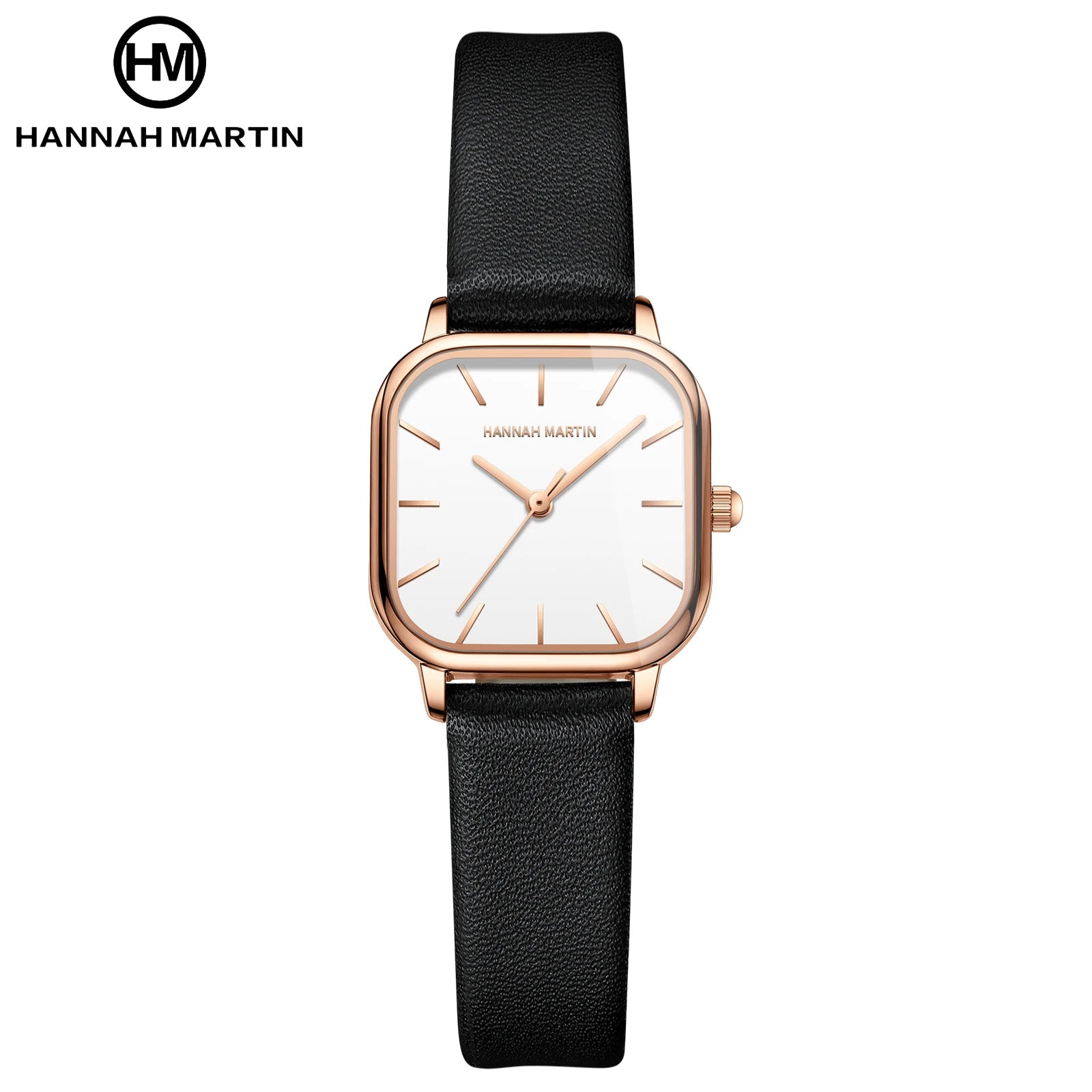 Cutstomized Logo Private Label Minimalist Style Japan Quartz Movement 3Bar Waterproof Square Dial Wrist Watch for Ladies Women