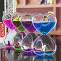 Creative Oil Drain Dynamic Oil Drop Hourglass Crafts Ornaments Home Decoration Gifts Crystal Crafts