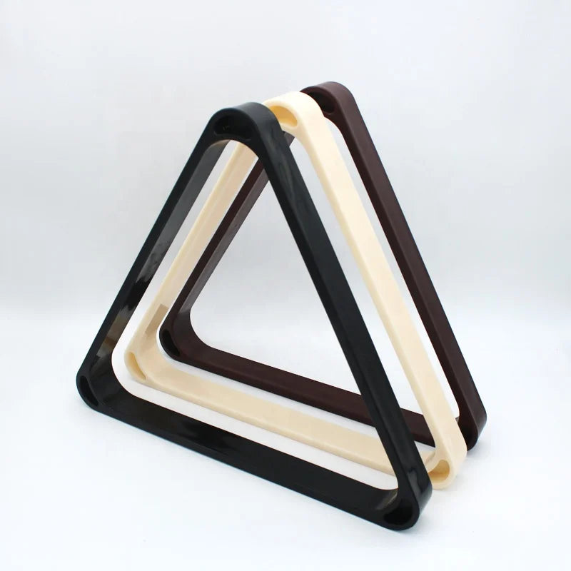 ABS Plastic Heavy Duty Eight Ball  White and Black Triangle Rack for Pool & Billiard Balls Suit for 2-1/4 Inch Balls.
