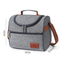Men's Outdoor Picnic Thermo Cooler Lunch Bag Cross-Border Hot Sell Thickened Aluminum Foil Insulated Shoulder Zipper for Food