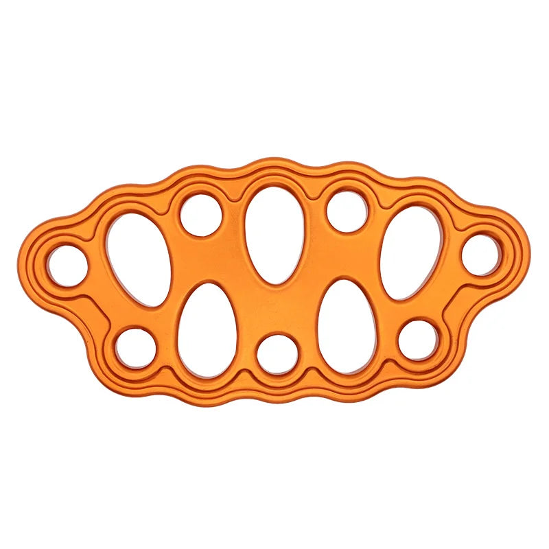 60KN High Strength Aluminium Alloy 8/12/15 Hole Rigging Plate Mountain Climbing Equipment Rigging Anchor Plate