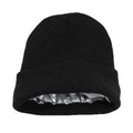 Cheap Custom Logo Unisex Solid Color Acrylic Winter Beanie Cap with Silk Lining Satin Lined Headwear Common Wholesale Adult