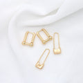 Factory Wholesale 14K Gold Plated Brass Hoop Huggie Earrings Fashion Women's Jewelry Earring