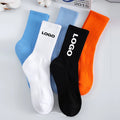 YILONG Men's Sports Compression Winter Running Socks Custom Crew Logo Bamboo Cartoon Heating Design Disposable Cotton Grip
