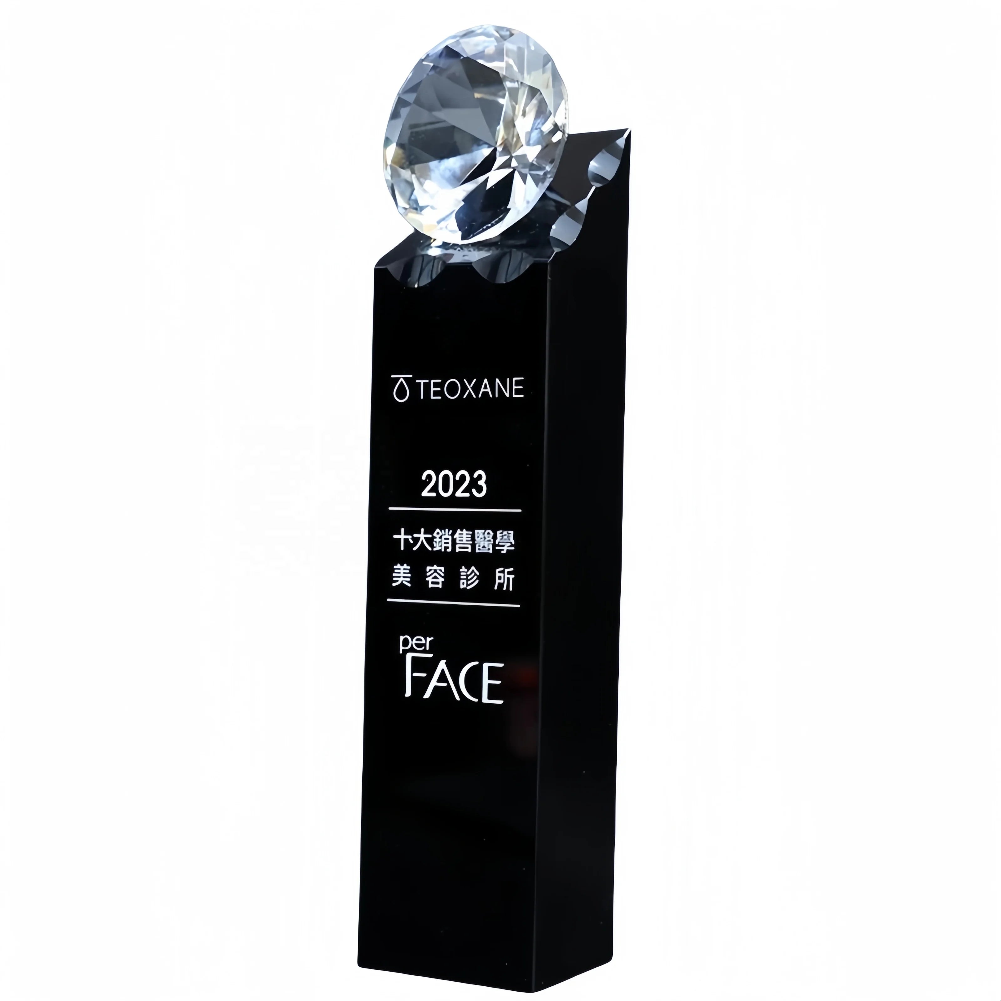 New Design Cube Shape Crystal Sandblasted Engraved Trophy Award Business Gift