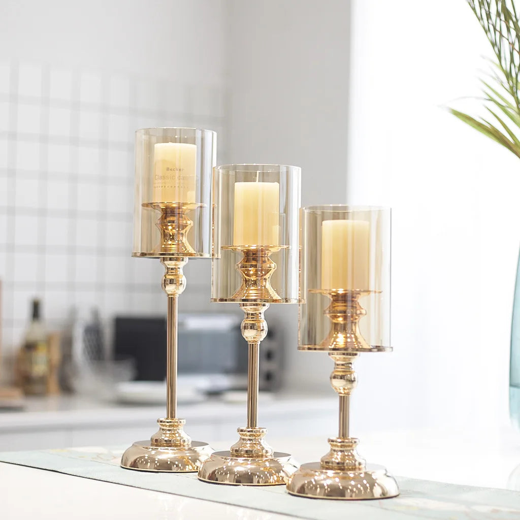 C-CDS002 Euramerican Style Candlestick Light Luxury Candle Holder Romantic Table Candlestick for Wedding  Hotel Decor