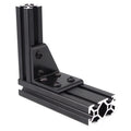 China Manufacturer Cnc Aluminum Rohs Odm Oem Imperial 6381 10&15  Inches 6 Hole Transition Corner Bracket for Aluminum Profile