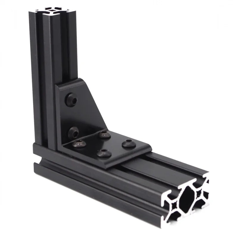 China Manufacturer Cnc Aluminum Rohs Odm Oem Imperial 6381 10&15  Inches 6 Hole Transition Corner Bracket for Aluminum Profile