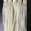 5Cm Fishing Skirt Lure Hook Jig Octopus Squid Fishing Soft Worm Lure of Bag Soft Octopus Fishing Lures for Jigs Silver Glitter