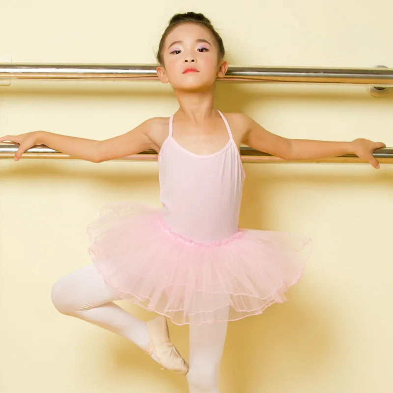 Cheapest Pink Ballet Dress Performance Dance Costume Kids Ballerina Dance Wear