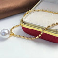 B451 8-9mm 925 Sterling Silver Gold Plated Wholesale Freshwater Pearl Charm Bracelet  Bangle Fancy Jewelry for Women
