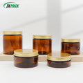 50ml-500ml PET Plastic Cream Jars with Lids Black Amber Clear for Food & Cosmetic Packaging for Lotions and Eye Creams