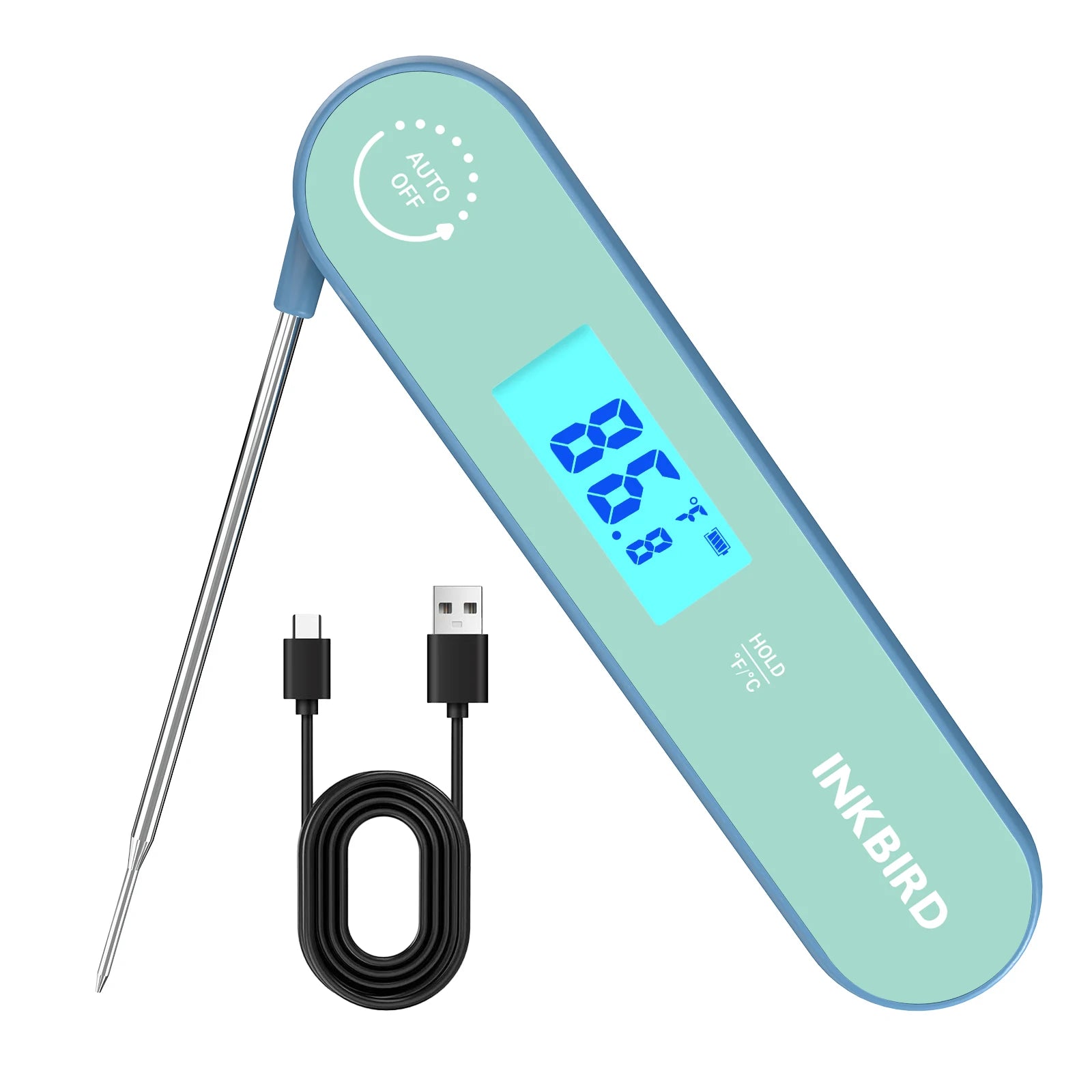 INKBIRD IHT-1K 1 Sec Instant Read Food ThermometerIdeal for Use in Everyday Cooking Deep Frying Grilling BBQ