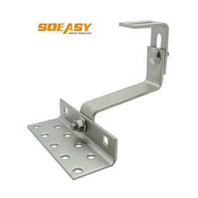 SOEASY Solar PV Steel Photovoltaic Mounting Tile Height Adjustable Slate Tile Roof Hook