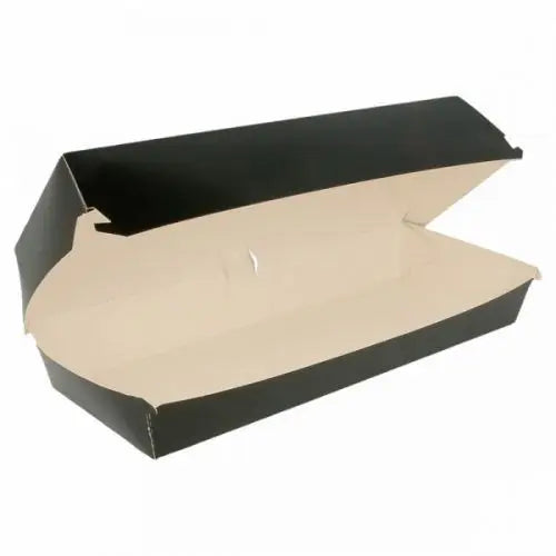Custom Donut Paper Warp Gourmet Burger Box Corn Dog Box Flat Food Stick 5 Corn Dog Paper Box