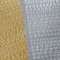 Metallic Gold Letter Vinyl Sticker Alphabet Handbook Decorative Stickers for School and Office