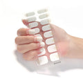 Wholesale 2025 Custom Logo 3D Gel Nail Sticker Solid UV Semi-Cured Plastic Strips with Lamp for Nail Art