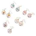 New Design Women Birth Resin Flower Stud Fashion Jewelry Stainless Steel Earrings Women Hair Accessories