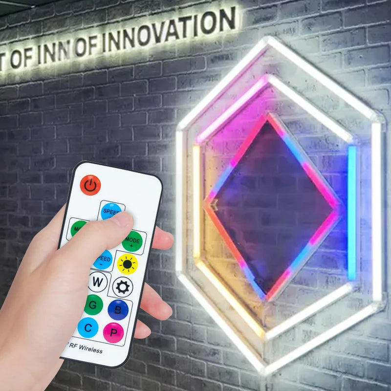 Remote Control Light Effects Social Club Party Hexagonal Lighting Rgb Ceiling Disco Lights