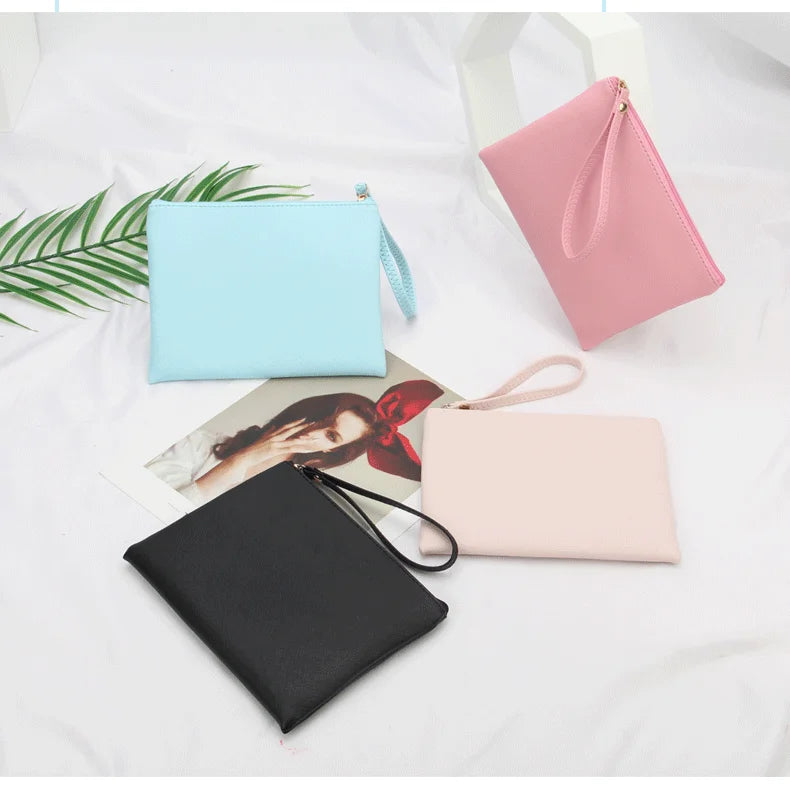 Qetesh Makeup Bag Customization Waterproof PU Large Capacity Simple Portable Travel Cosmetic Storage Bag