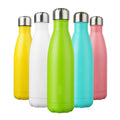 Promotional 500ml Double Wall Vacuum Insulated Flasks Sport Cola Thermal Bottle Cola Shape Stainless Steel Water Bottle