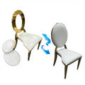Hot Selling Gold Velvet Back PU Leather Throne Chairs Stainless Steel Frame Stackable Design for Banquet Living Room Hospital