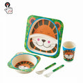Biodegradabale Eco-Friendly Bamboo Fiber Kids Dinnerware Sets bamboo Fiber Dinner Set