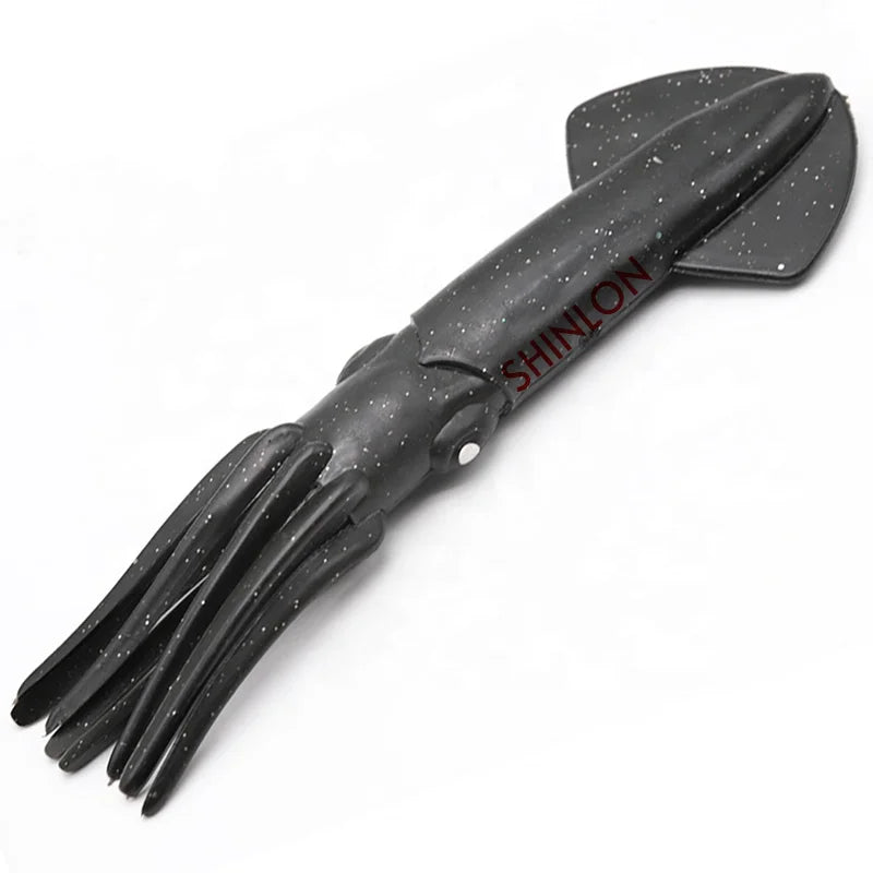 12" Rubber Mauler Squids Trolling Lures 12 Inch Solid Rubber Mauler Squid Made in China 30 cm Soft Plastic Fishing Squid Lure