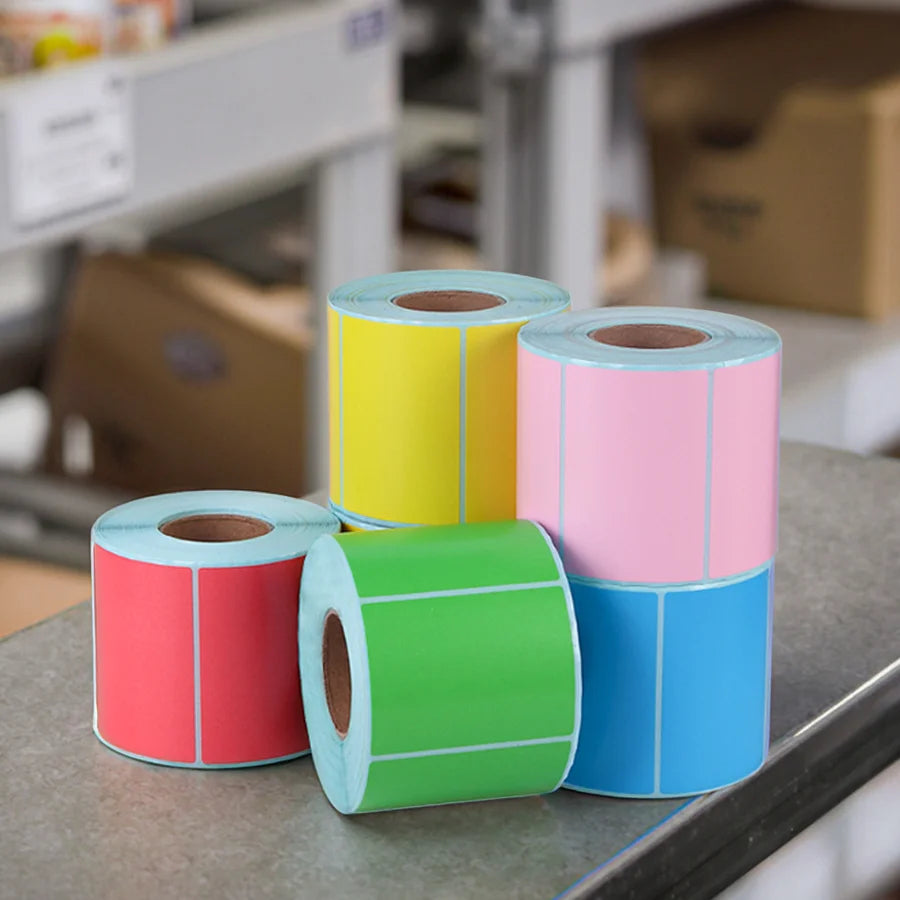Three Defenses Quality Multi-color Direct Thermal Labels 70mm*50mm*750Three-proof Thermal Paper