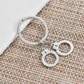 Creative Key Ring Stainless Steel Mini Handcuff Keychains for Key