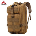 LUPU Small 25L Camping Black Camouflage Sport 600D Waterproof Oxford Molle Tactical Backpack with Adjustable Strap